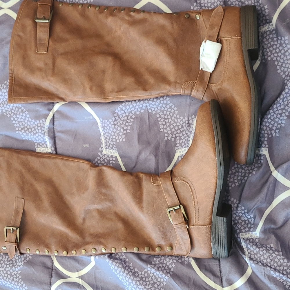 Bamboo boots with zipper
